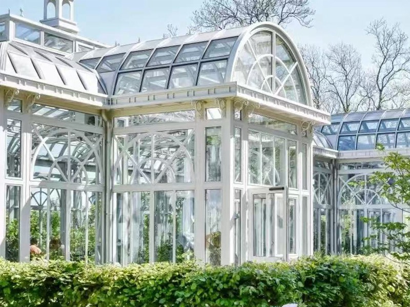Victorian greenhouse for wedding, Victorian greenhouse, tempered glass panels
